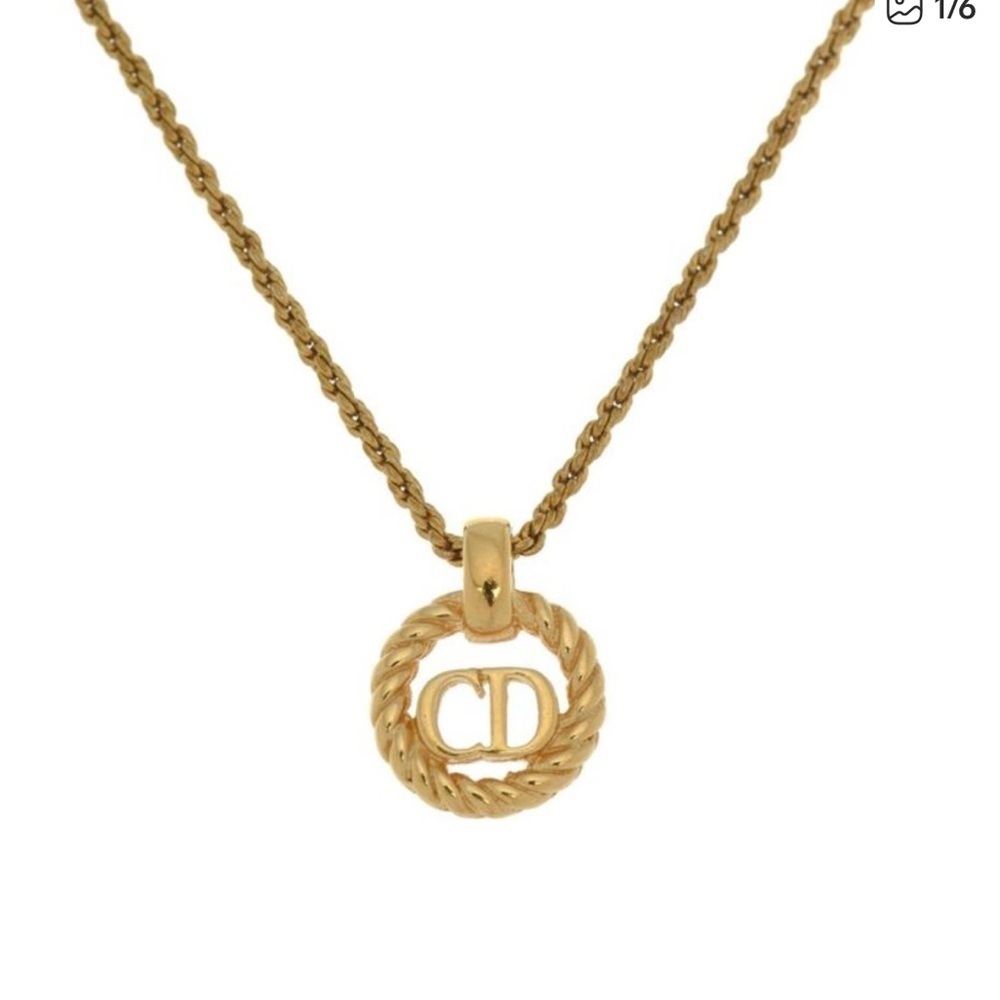 CD Logo Pendant Necklace